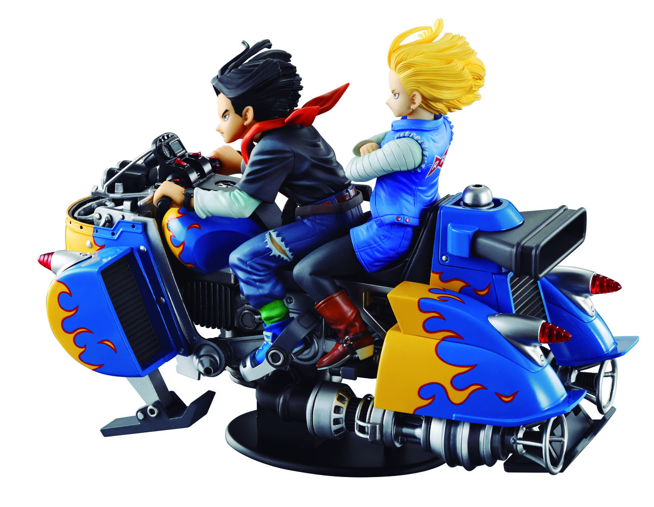 Dragonball Z Desktop Real McCoy diorama PVC Android 17 &amp; Android 18 19 cm03 MEHO819230