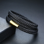 Hommes-BRACELET-hommes-cuir-armure-BRACELETS-hommes-enveloppement-noir-BRACELET-homme-bijoux-pr-sent-pour-petit