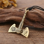 Ma-forme-nordique-Vikings-collier-le-Fehu-Feoh-Fe-Rune-hache-amulette-boussole-viking-runes-pendentif