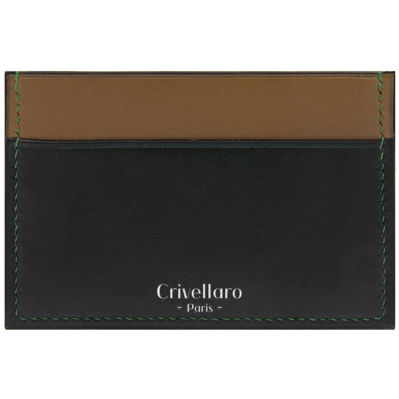 Crivellaro-portes-cartes-SLIM-Vert-Fonce-Kaki-1