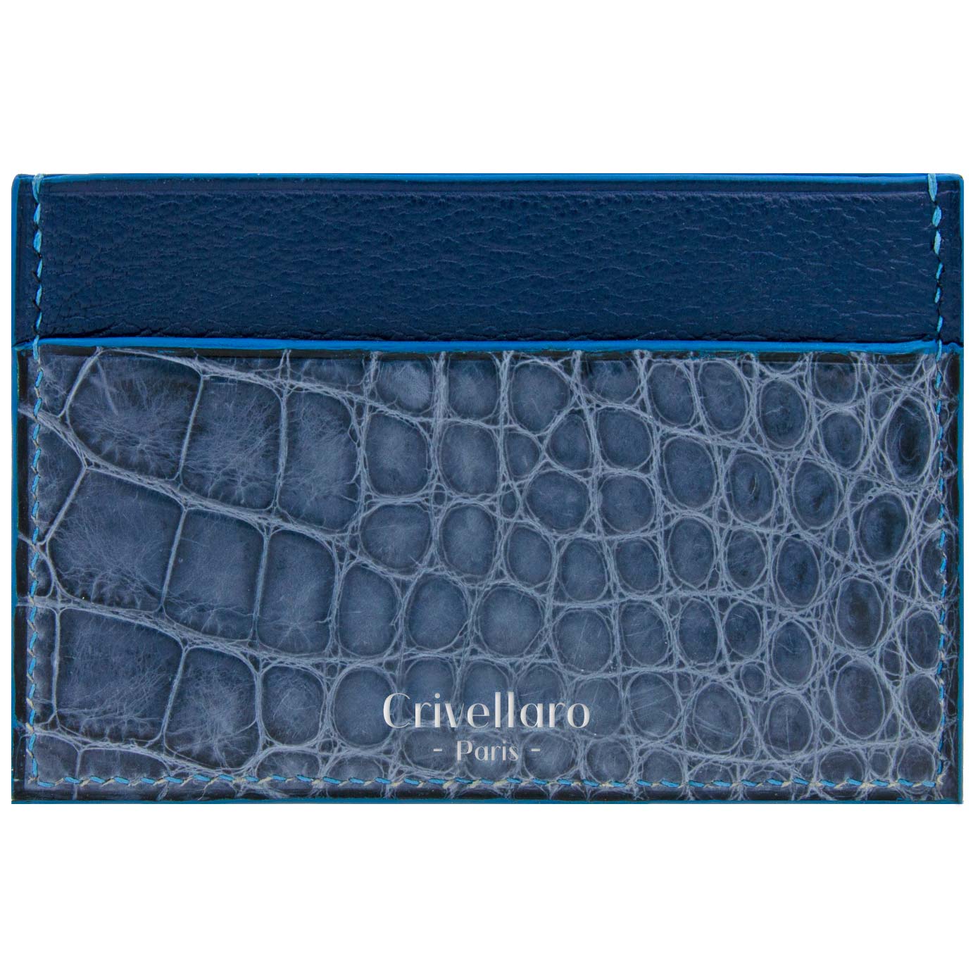 Crivellaro-portes-cartes-SLIM-Croco-Bleu-Jean-Bleu-1