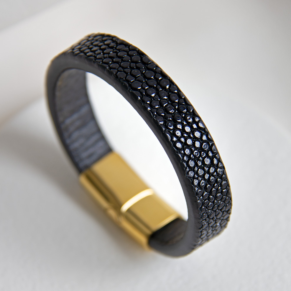 Crivellaro-Bracelet-galuchat-noir--6