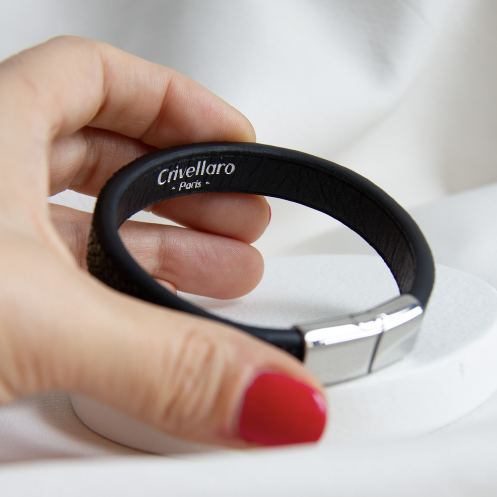 Crivellaro-Bracelet-galuchat-noir--7