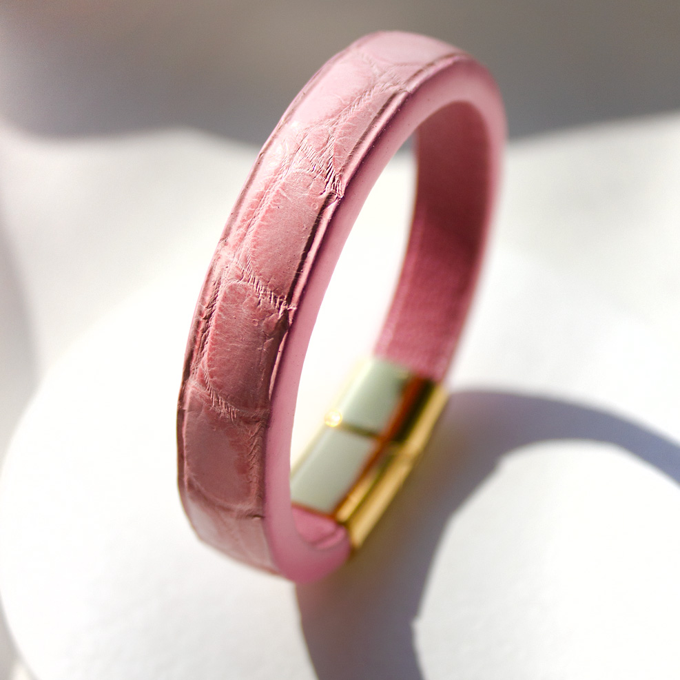 Pink Croco Bracelet