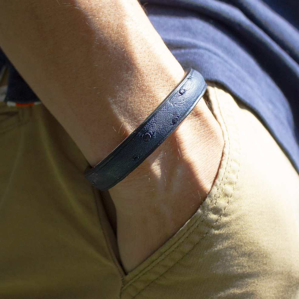 Crivellaro-Bracelet-autruche-bleu-1