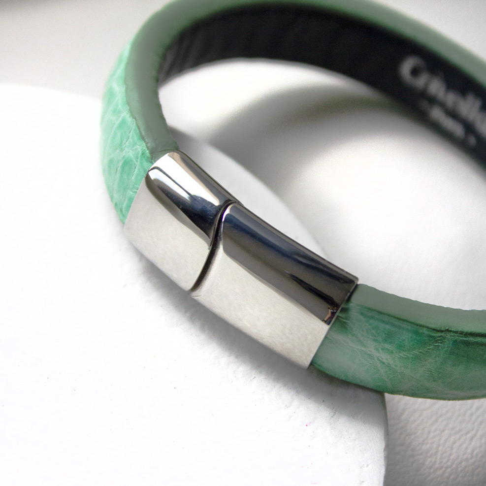 Crivellaro-Bracelet-Croco-turquoise-4