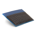 Crivellaro-portes-cartes-SLIM-Croco-Noir-bleu-2