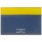 Crivellaro-Porte-carte-slim-chevre-bleu-marine-jaune-1