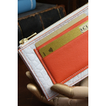 Crivellaro Porte Monnaie Blanc orange 5