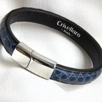 Crivellaro-Bracelet-croco-bleu-1