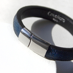 Crivellaro-Bracelet-galuchat-Bleu-2