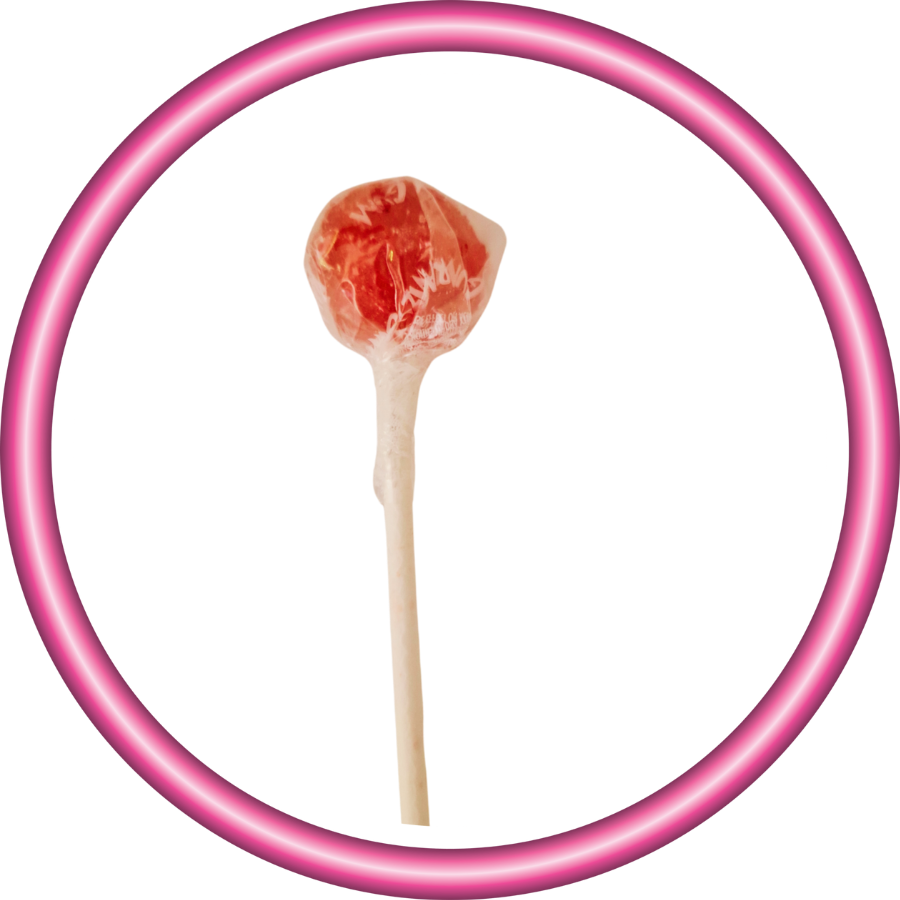 Sucette gum fraise