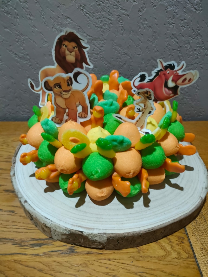 Gâteau de bonbon roi Lion Compositions gourmandes Au pays des Bonbons