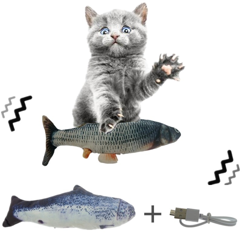 30CM-chat-jouet-poisson-USB-lectrique-charge-Simulation-danse-saut-mobile-disquette-poisson-chat-jouet-pour