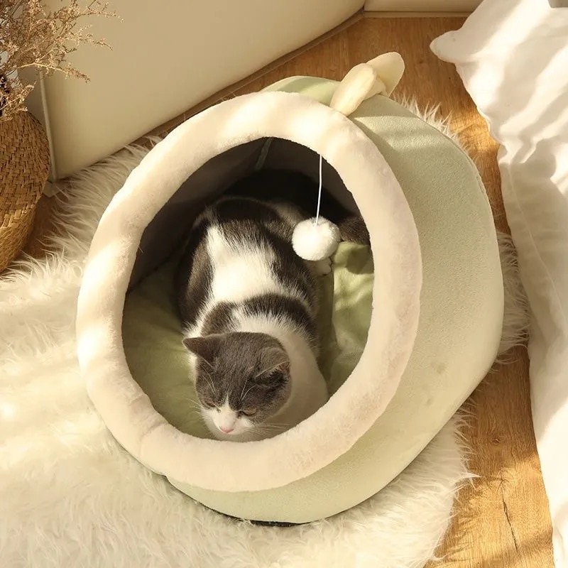 Panier-de-lit-pour-chat-doux-et-chaud-coussin-douillet-pour-chaton-tente-de-maison-tr