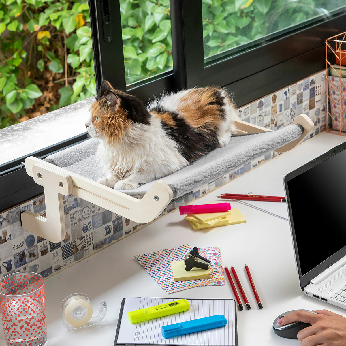 Hamac mural pour chats