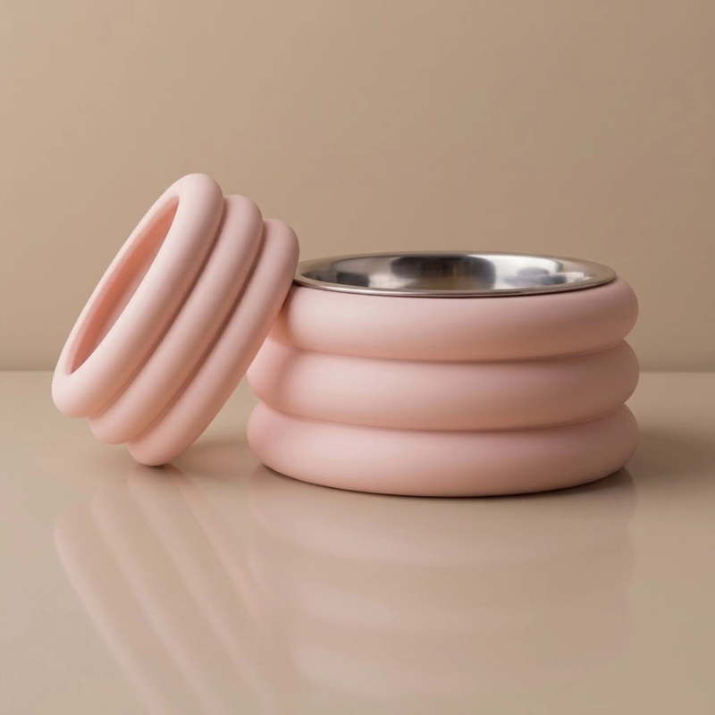 Gamelle Donut chiens et chats Beige