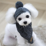 Chapeau-pour-chiens-hiver-rayures-chaudes-tricot-chapeau-charpe-collier-chiot-Teddy-Costume-v-tements-de