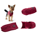 Pull over pour chien Bordeaux