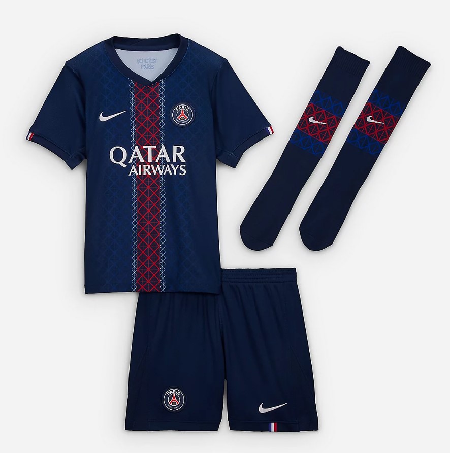 KIT Maillot PSG + short + chaussettes Saison 2025-2026