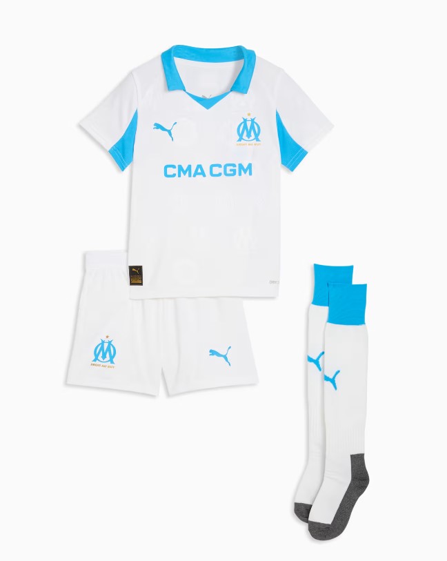 KIT Maillot OM 2025-2026 + short + chaussettes