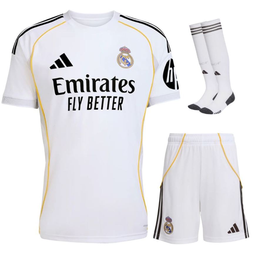KIT maillot Real Madrid + short + chaussettes 2025-2026