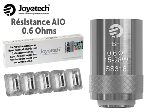 Resistance Sub-Ohmique Aio Joytech 0.6 Ohm