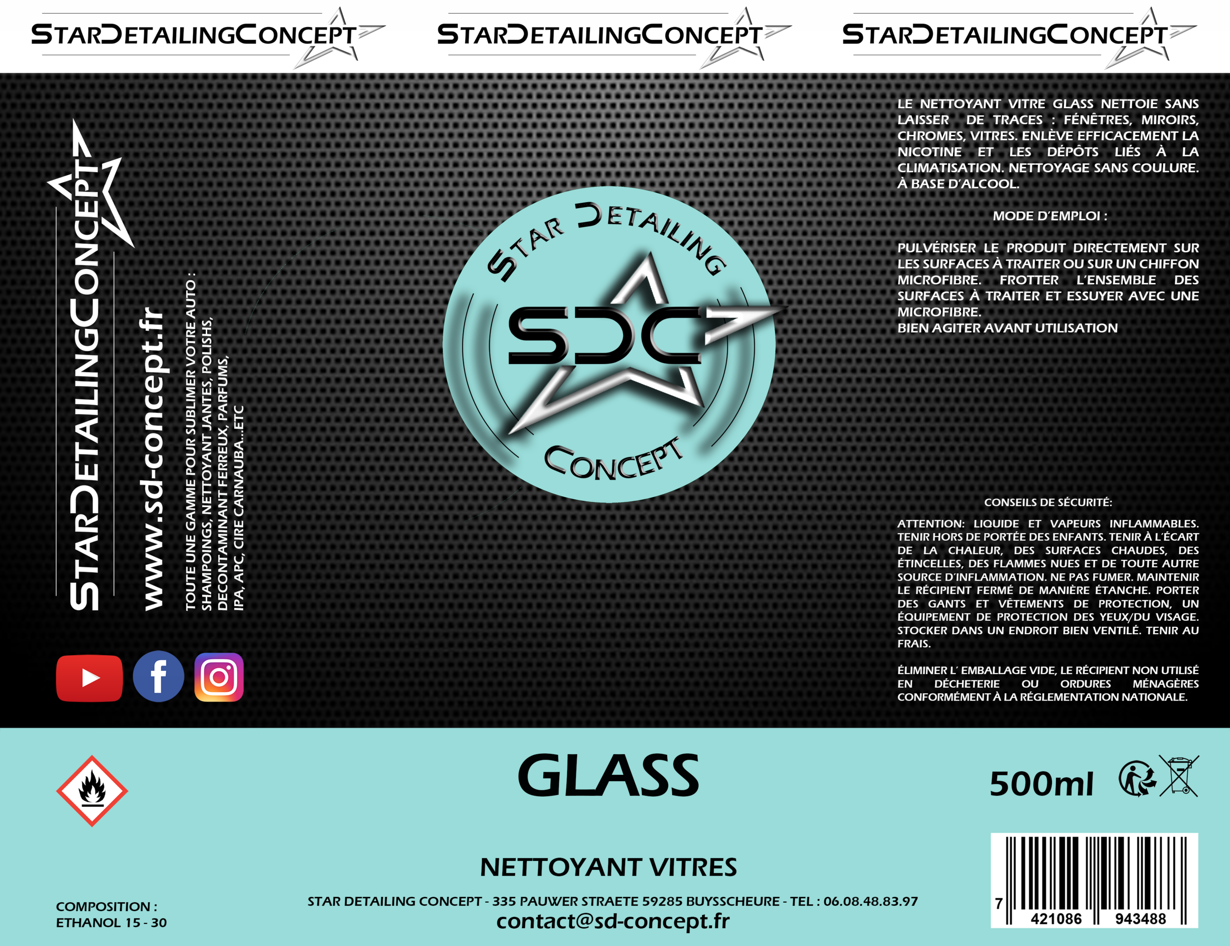 1 GLASS NETTOYANT VITRES OK 25 04 21