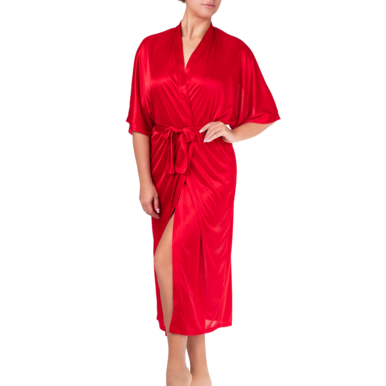 Long kimono satin