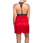 nuisette rouge avec dos en dentelle