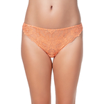 tanga en dentelle orange