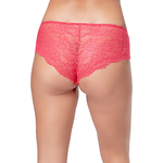 dos de shorty en dentelle rose