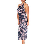 longue nuisette en satin imprimé
