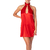 nuisette tour de cou en satin rouge avec goutte d'eau