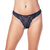tanga brésilien gris anthracite en dentelle