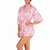 kimono rose poudré en satin