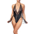 photo d'un body jupette noir avec dentelle et tulle transparent