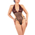 body avec dentelle rouge et noire et tulle transparent noir