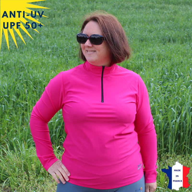 T-shirt Anti-UV Personnalisable - UPF 50+ - Personnalisation Photo, Texte Ou Logo - Sport & Activités Extérieures
