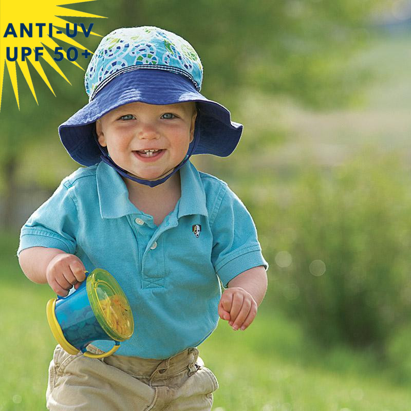 Chapeau de soleil ajustable SPF 50 + pour bébés, casquette d'été