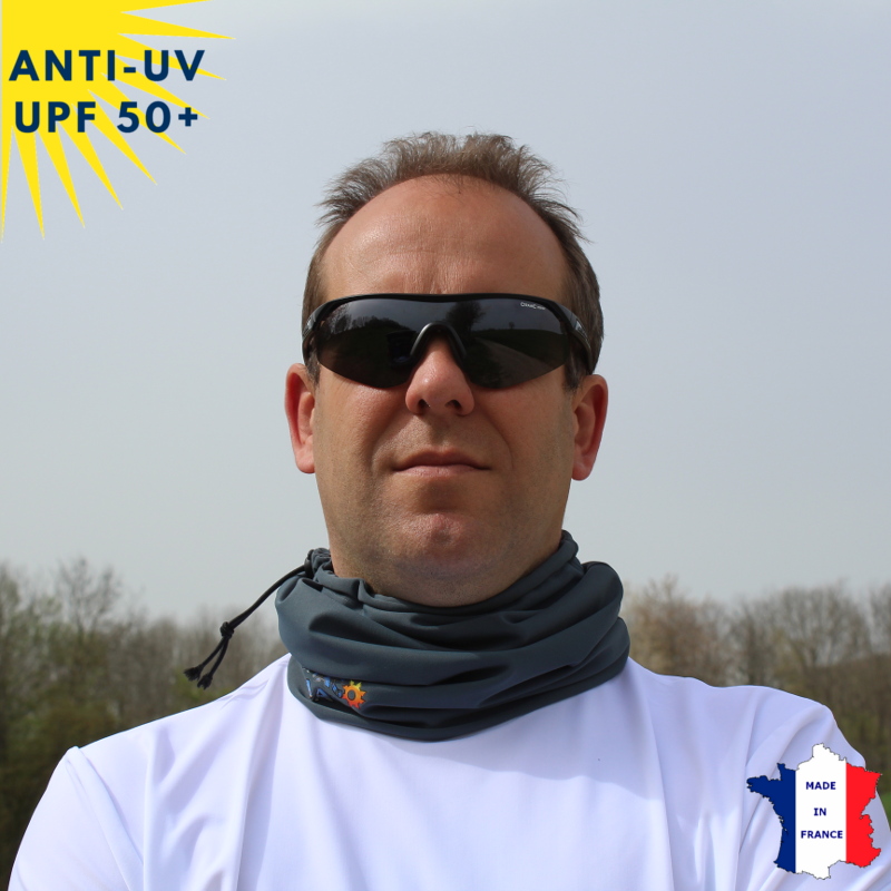 Tour de cou anti-UV - dès 9 ans - Anthracite | UPF50+