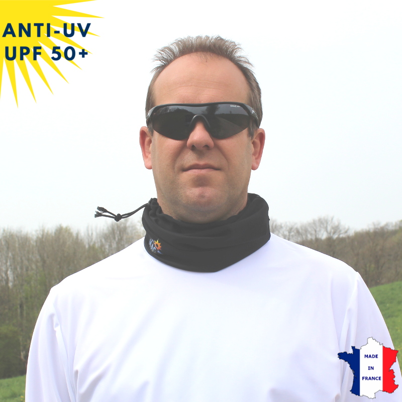 Tour de cou été anti-UV Noir - A partir de 9 ans