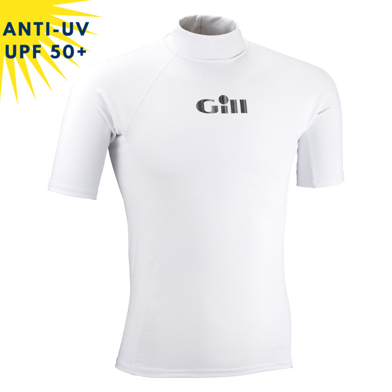 T-shirt de bain anti-uv Homme - MC - Blanc | UPF50+