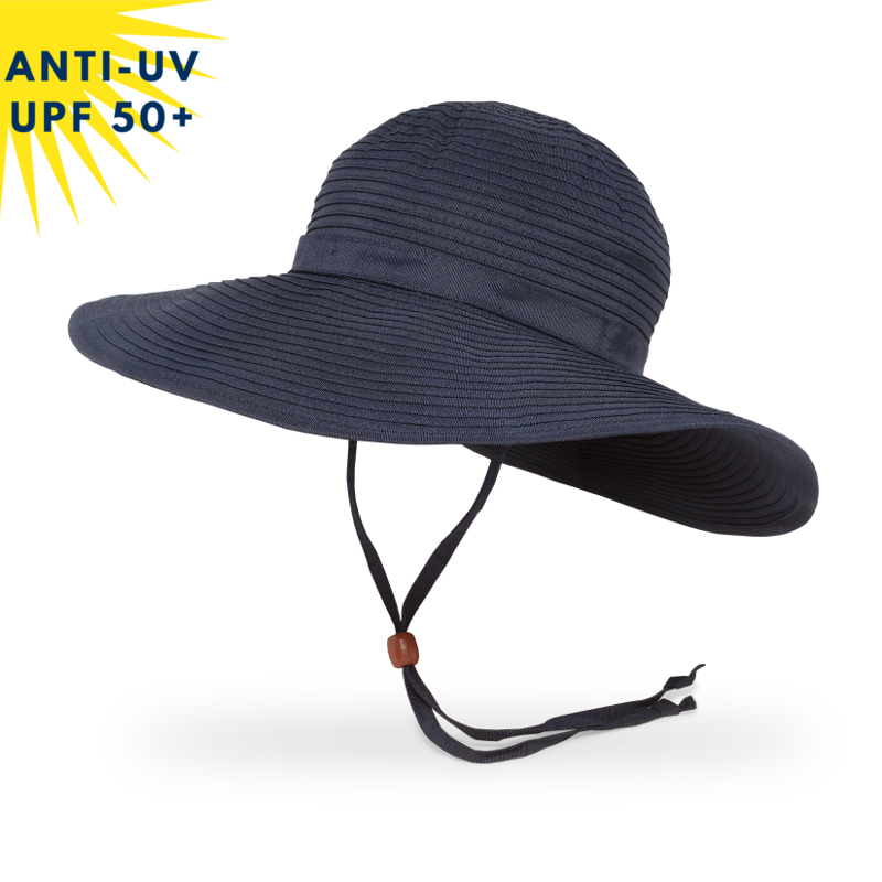 Chapeau anti-uv Femme BEACH HAT - Marine | UPF50+