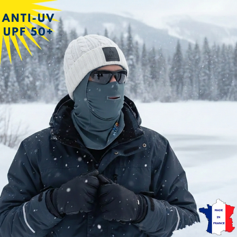 Cagoule Ski Masque Intégral Motif Abeilles - Cache-Cou Protection UV Moto Sports Extérieurs