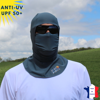 Cagoule anti-UV sans ouverture - Anthracite | UPF50+
