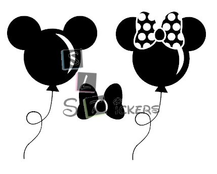 Minnie et Mickey ballons