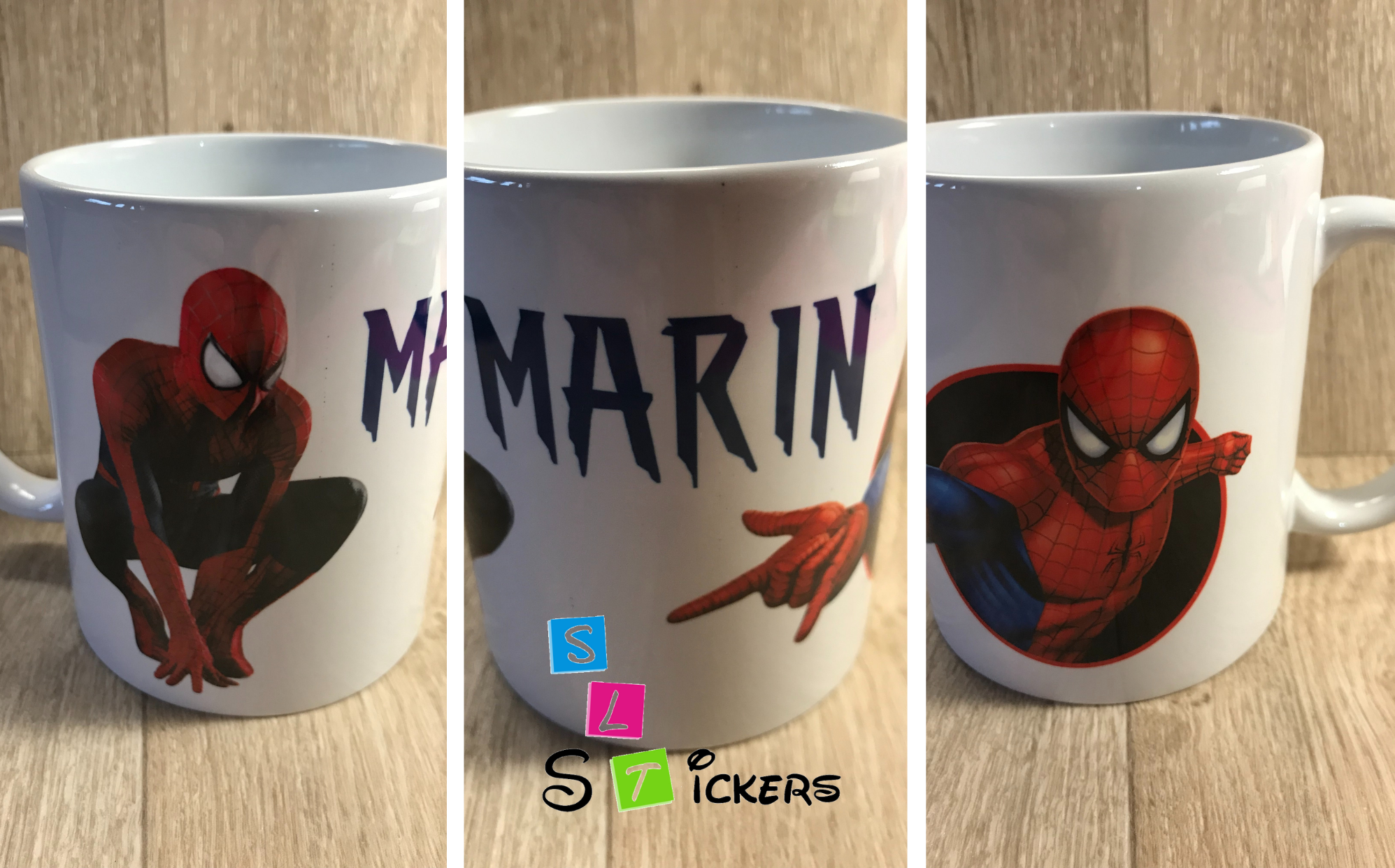 Mug 3 photos-Spiderman