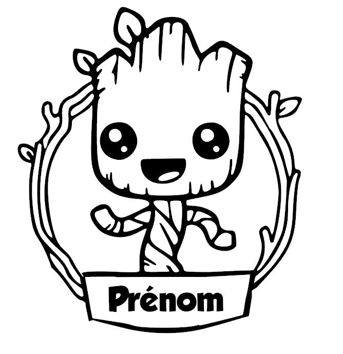 Groot avec un prénom