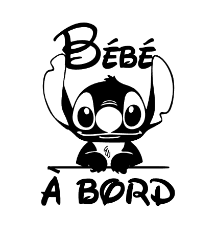 Bébé à bord Stitch